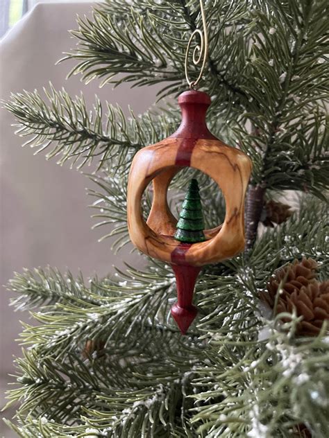 inside out christmas ornaments|turning heirloom ornaments on lathe.